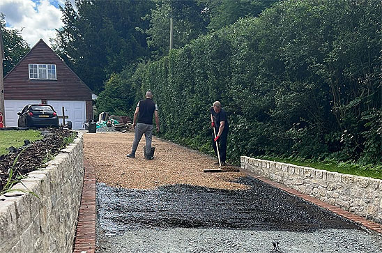 Hot Tar and chipping Surface Dressing Cornwall